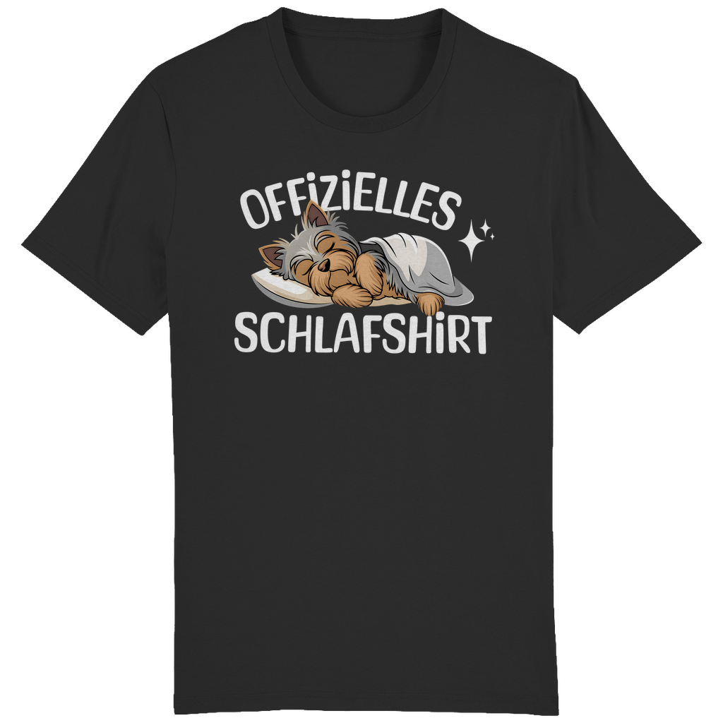 Organic Creator T-Shirt Schlafshirt Yorkie silber