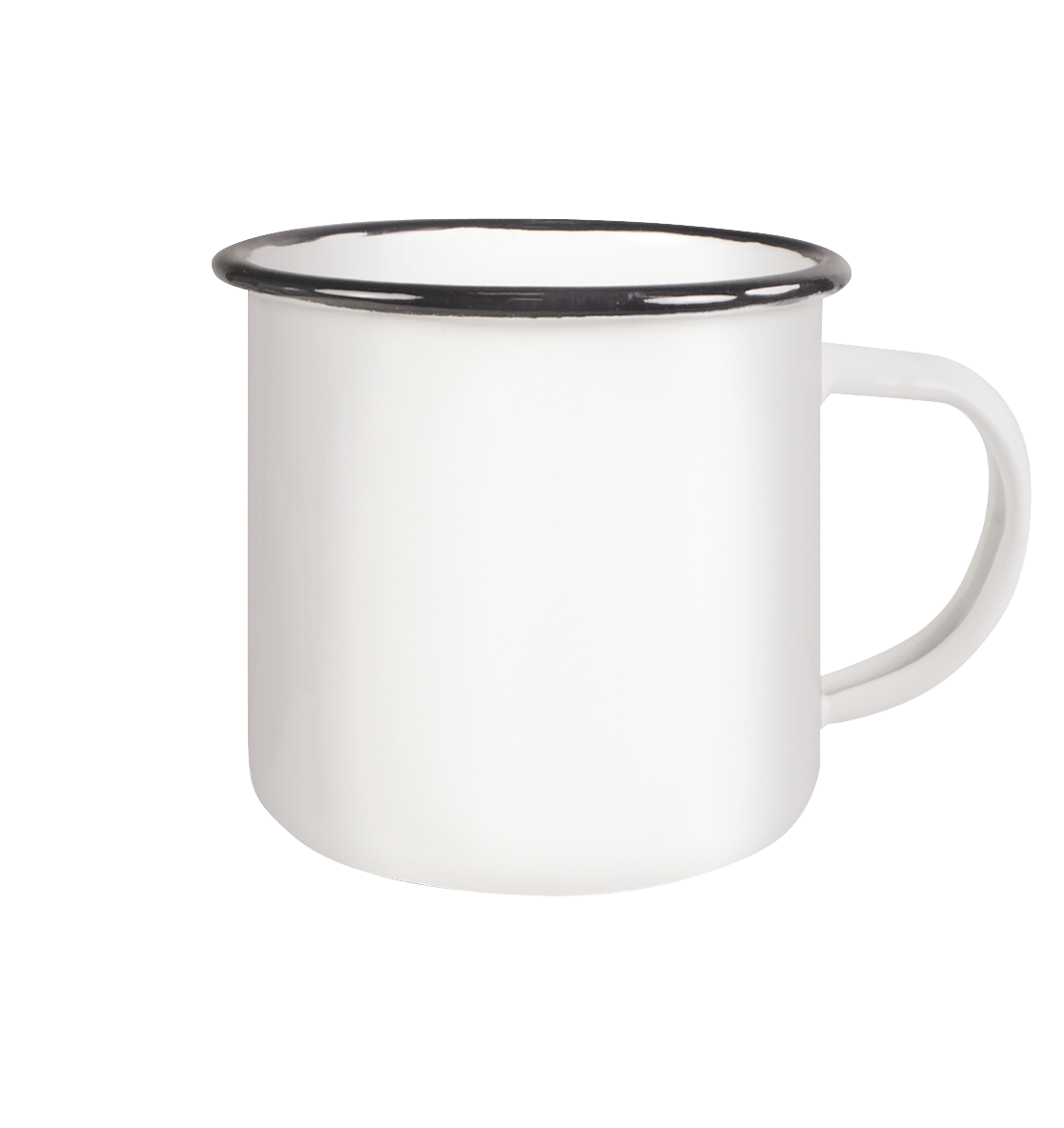 Das Abenteuer geht weiter - Pärchen Emailletasse individualisierbar - Emaille Tasse (Black)