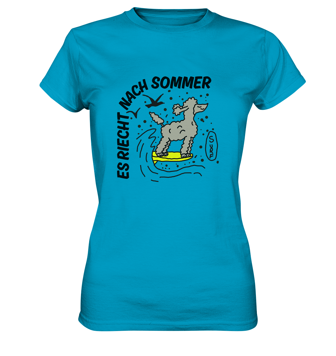 Premium Sommer Shirt für Damen "Es riecht nach Sommer" - Ladies Premium Shirt