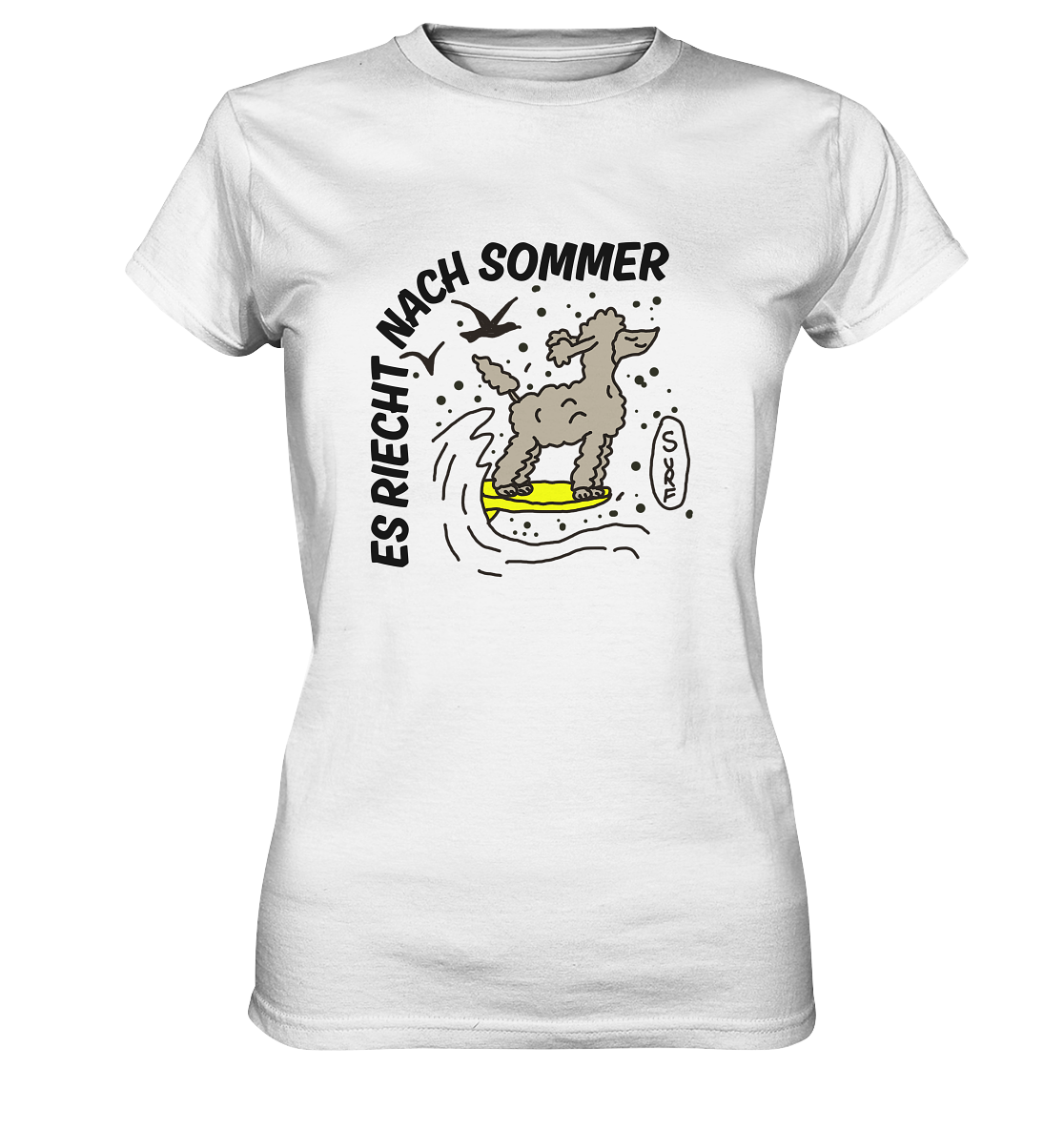 Premium Sommer Shirt für Damen "Es riecht nach Sommer" - Ladies Premium Shirt