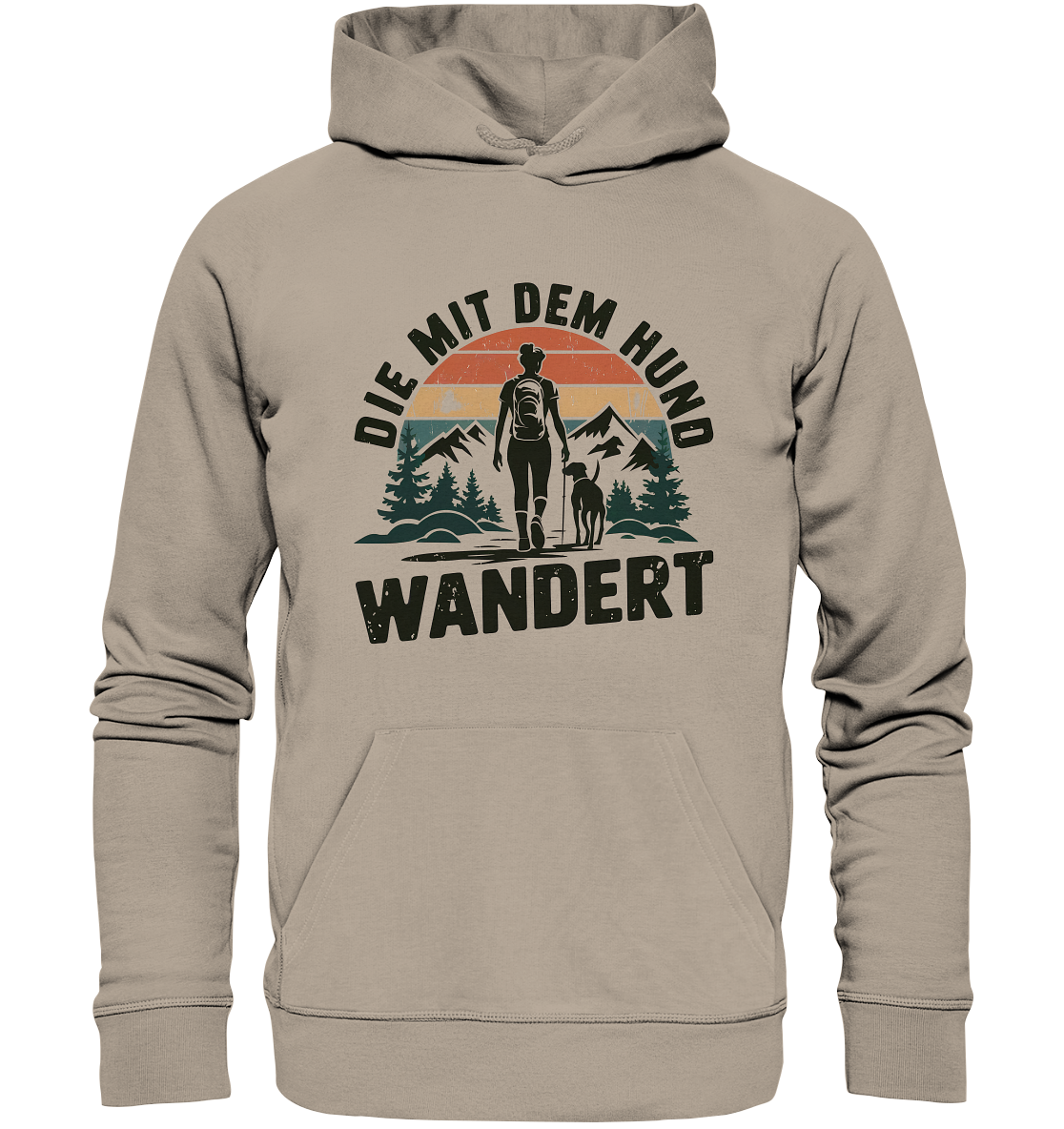 Die mit dem Hund wandert - Organic Hoodie