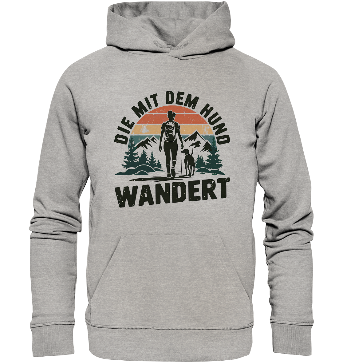 Die mit dem Hund wandert - Organic Hoodie