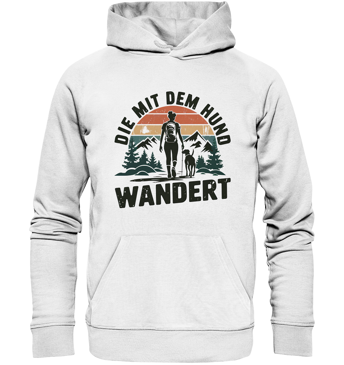 Die mit dem Hund wandert - Organic Hoodie