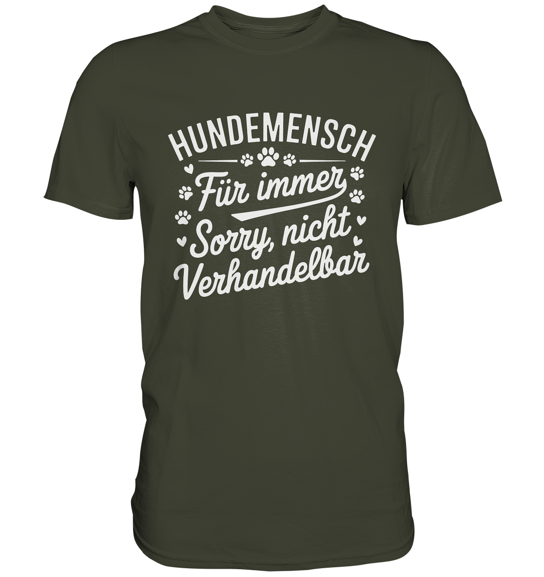 Hundemensch für immer. Sorry, nicht verhandelbar - Premium Shirt