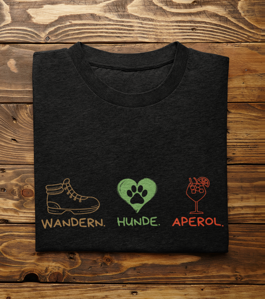 Wandern.Hunde.Aperol T-Shirt