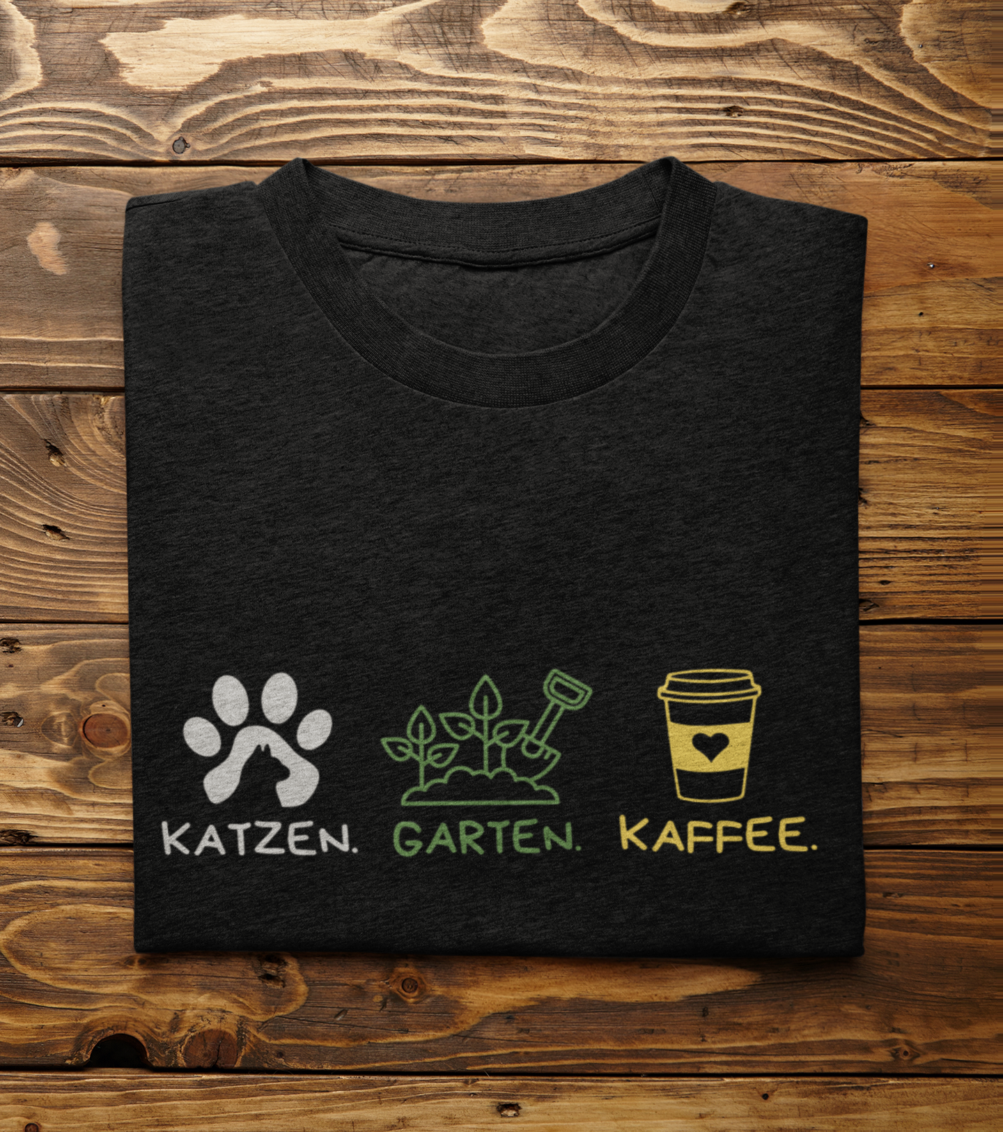 Katzen.Garten.Kaffee T-Shirt